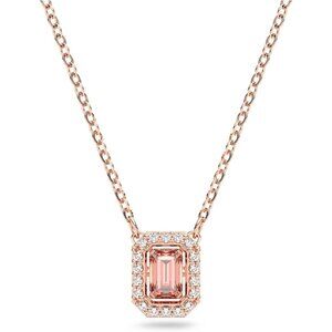 Women's Pink Millenia Crystal Pendant Necklace Smaller Crystals